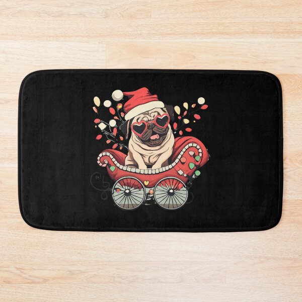 Item preview, Pug in Santa's carriage designed and sold by ani-eni.