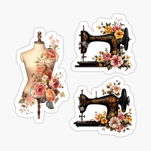 Sewing Tools Stickers for Sale - Fine Art America