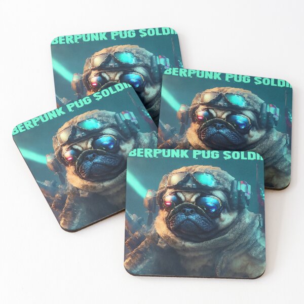 Item preview, Pug Cyberpunk Soldier 5 designed and sold by RedBluffTraders.
