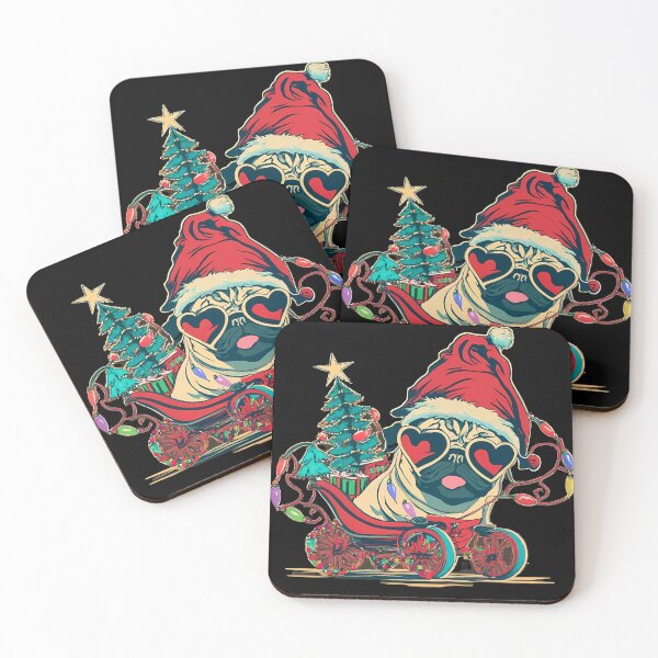 Item preview, Pug in Santa's carriage designed and sold by ani-eni.