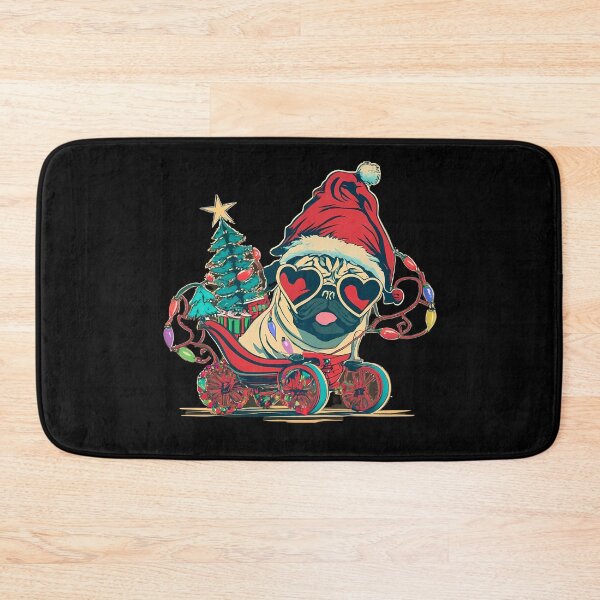 Item preview, Pug in Santa's carriage designed and sold by ani-eni.