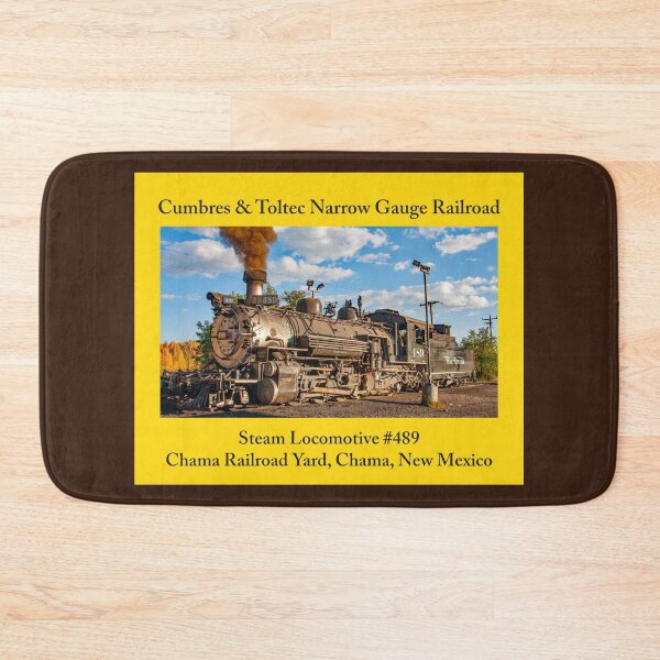 Item preview, Steam Trains As Home Decor: Stickers, Magnets, Desk Mats, Mouse Pads, Pillows, Totes, Mugs, Wall Art, Comforters, Shower Curtains, Clocks, Art Prints, Throw Blankets, Bath Mats, Jigsaw Puzzles & More designed and sold by MoreEZUSA-Here.