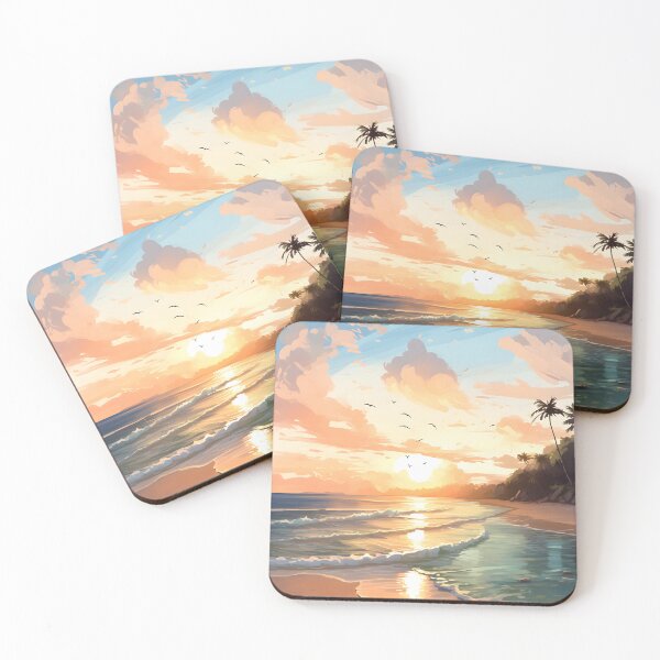 Item preview, Sunrise Serenity: Beach in Watercolor designed and sold by Shirtastically.