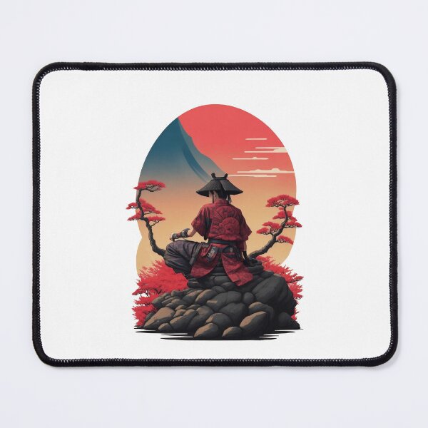 Item preview, Sunset Serenity: Meditating Samurai Tshirt designed and sold by MonkeyBrain00.