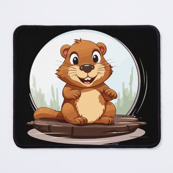 Item preview, Cheerful Cartoon Beaver designed and sold by BoomGraf.