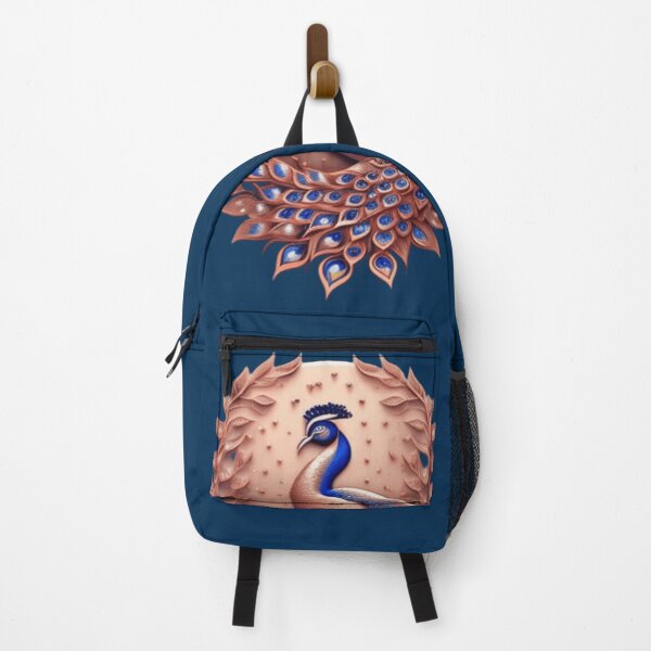 Item preview, Rose gold Peacock crest designed and sold by Roxburylane.