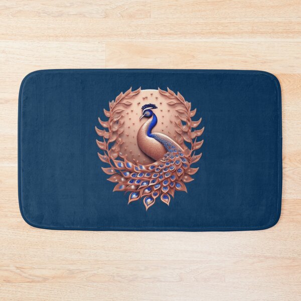 Item preview, Rose gold Peacock crest  designed and sold by Roxburylane.