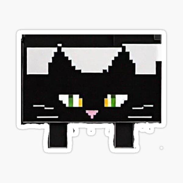 Cute Cat Pixel Art  Sticker for Sale by Jaade Santos Ferreira