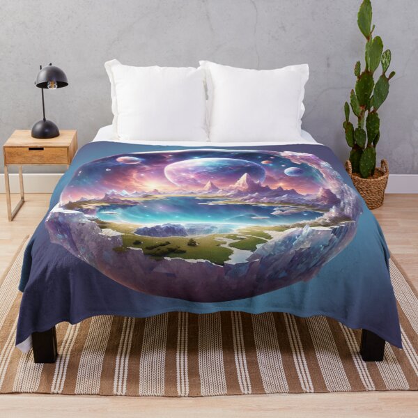 Item preview, Fantasy Planet with Scenic Galaxy designed and sold by Neranchara.