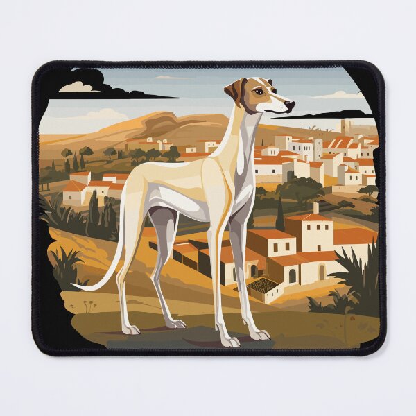Item preview, Galgo Espanol Greyhound Spanish Village Landspace designed and sold by PiggyBoxer.