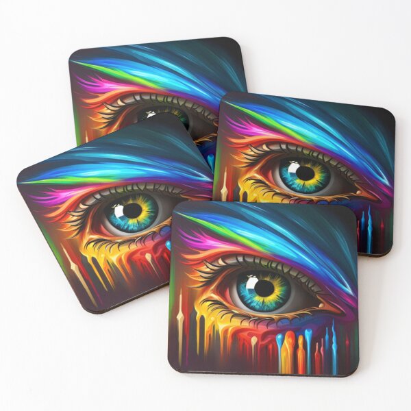 Item preview, Vibrant Visions A Liquid Art Eye Design designed and sold by Posivibez Designs.