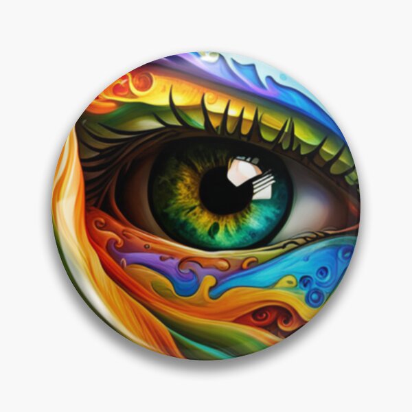 Item preview, Vibrant Visions A Liquid Art Eye Design designed and sold by Posivibez Designs.