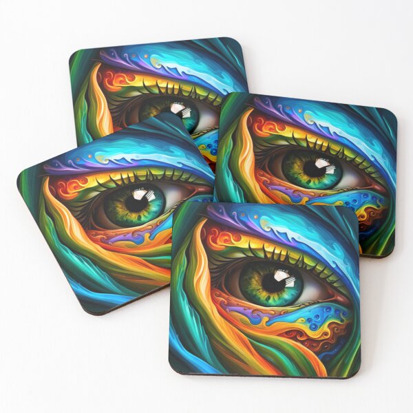 Item preview, Vibrant Visions A Liquid Art Eye Design designed and sold by Posivibez Designs.