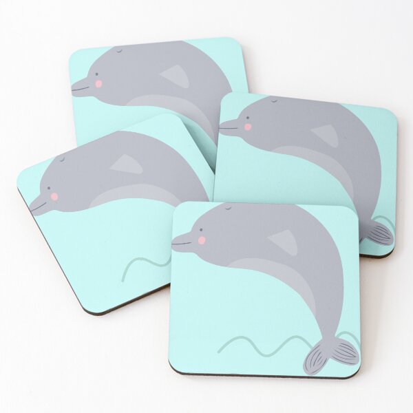 Item preview, Delfin saltando fuera del agua celeste designed and sold by DofinaSur.