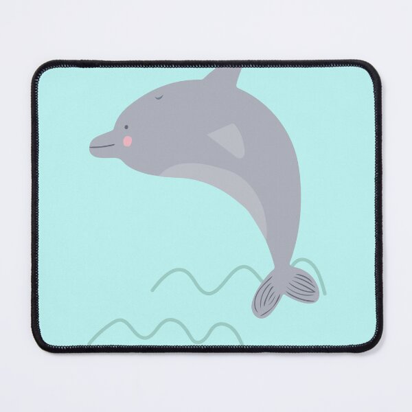 Item preview, Delfin saltando fuera del agua celeste designed and sold by DofinaSur.