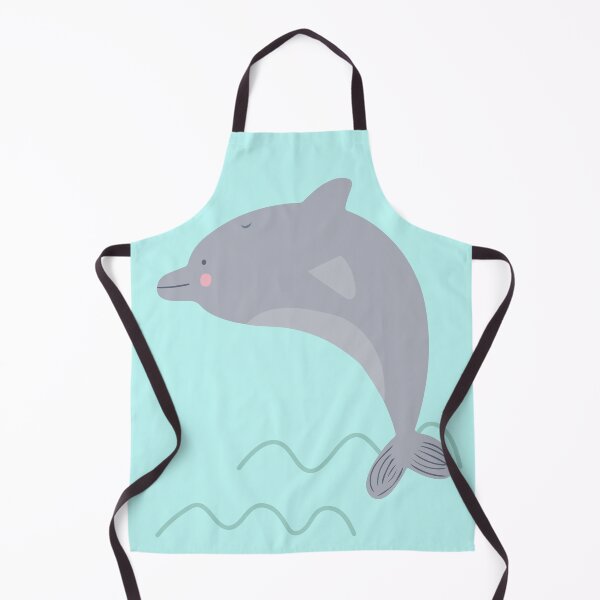 Item preview, Delfin saltando fuera del agua celeste designed and sold by DofinaSur.