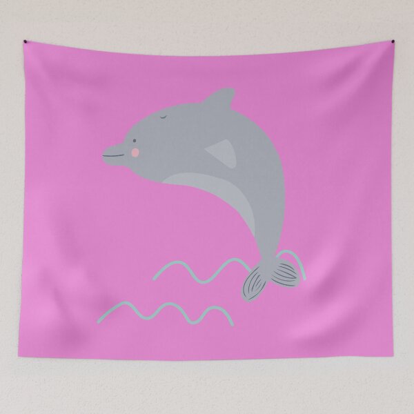 Item preview, Delfin saltando fuera del agua rosado designed and sold by DofinaSur.