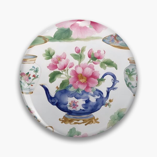 Item preview, Porcelain and chinoiserie peonies designed and sold by SophieClimaArt.
