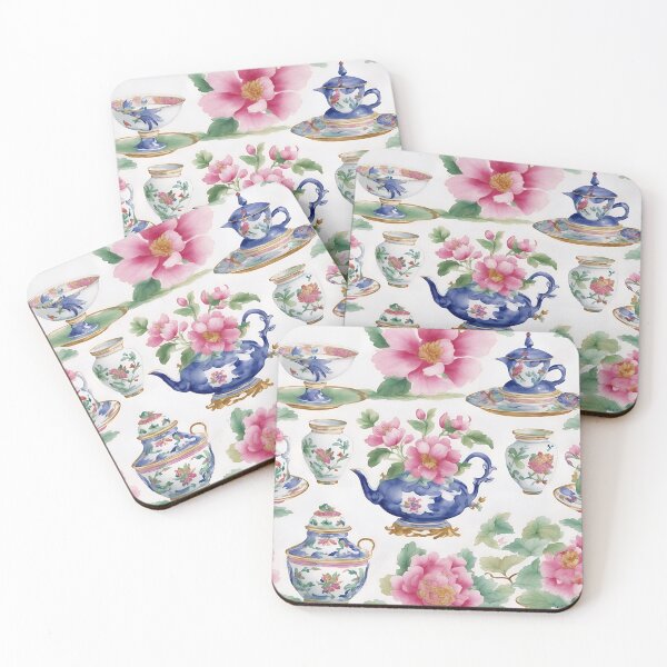 Item preview, Porcelain and chinoiserie peonies designed and sold by SophieClimaArt.
