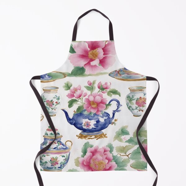 Item preview, Porcelain and chinoiserie peonies designed and sold by SophieClimaArt.