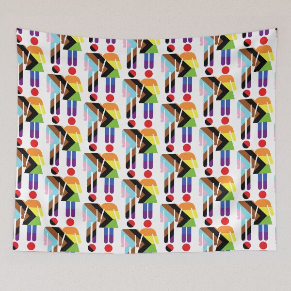 Item preview, Progress pride flag man and woman best friends bathroom sign designed and sold by saint-shores.