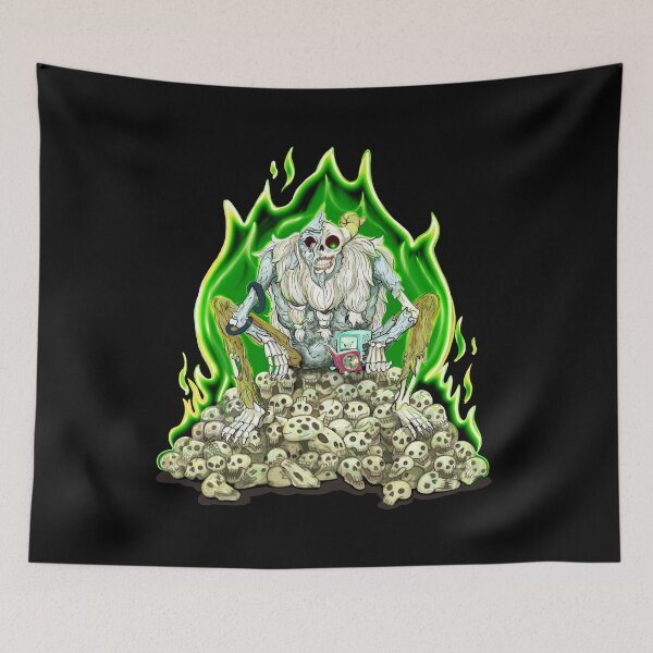 Item preview, BMO and Jerry / the Lich designed and sold by Lavinia Knight.