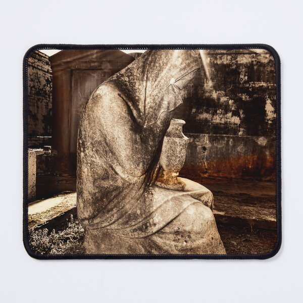 Item preview, Statue Of Weeping Woman, Lafayette Cemetery, New Orleans, in Monotones designed and sold by Kay Brewer.