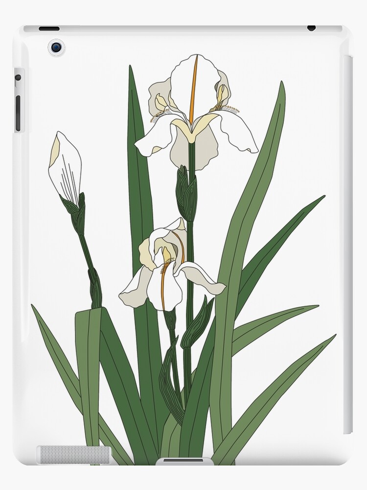 Funda y vinilo para iPad «Lirios blancos» de Helenasp | Redbubble