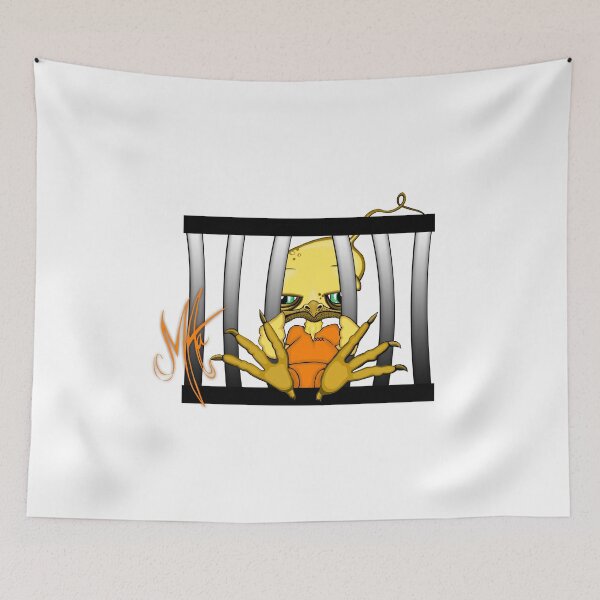 Item preview, Grumpy Chicken Prisoner designed and sold by ArtAastrup  by Marianne Aastrup.