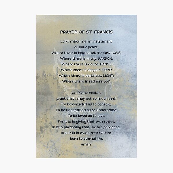 Item preview, The Prayer Of St Francis  designed and sold by HHPhotographyFL.
