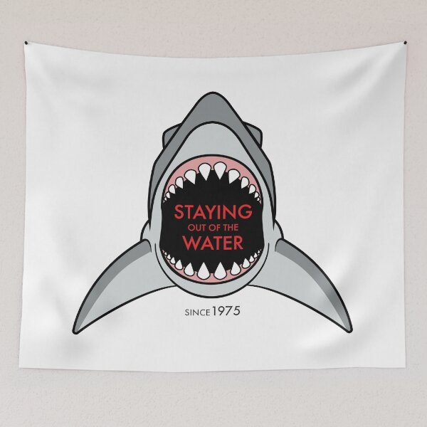 Item preview, JAWS Shark - Staying Out of the Water designed and sold by TEZBER.
