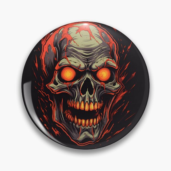 Item preview, “Terrifying Skull Design with a Retro Look” designed and sold by Art-Vortex-fr.