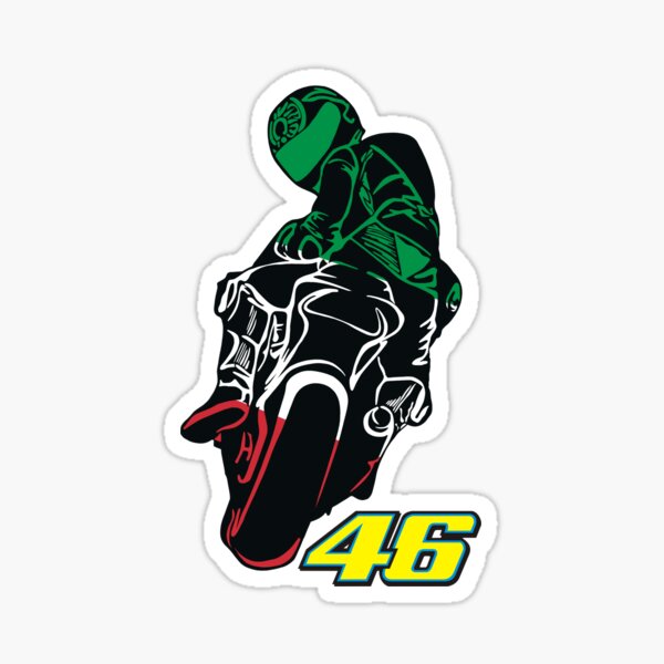 Sticker - Valentino Rossi 46 (Silber)