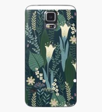 Funda/vinilo para Samsung Galaxy Maravilloso estilo de mitad de siglo, lirio y estampado de flores silvestres