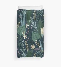 Funda nórdica Maravilloso estilo de mediados de siglo de noche Lily y patrón de flores silvestres