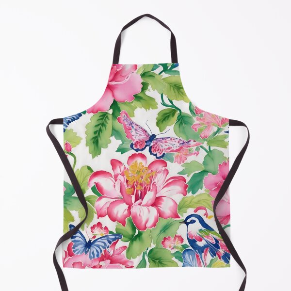 Item preview, Preppy colors flowers, birds and butterflies designed and sold by SophieClimaArt.