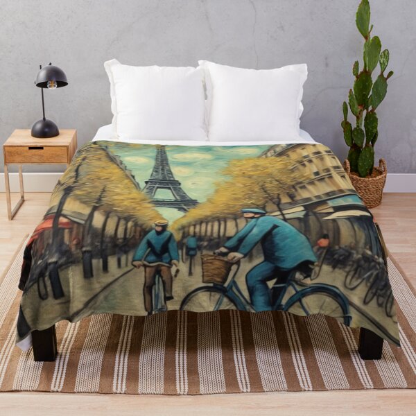 Item preview, Cycling in Paris with Eiffel tower designed and sold by Arteque.