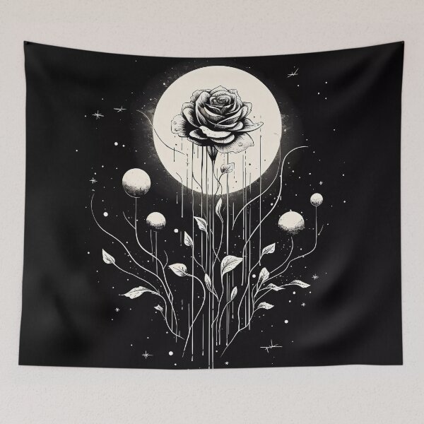 Item preview, “The Art of the Rose in Black and White” designed and sold by Art-Vortex-fr.