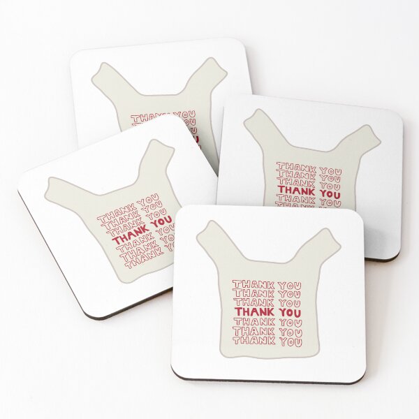 Item preview, Thank you shopping bag designed and sold by Happyclayco.