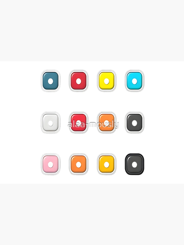 Thumbnail 6 of 6, Bath Mat, Colorful Button Collection designed and sold by alaa-mously.