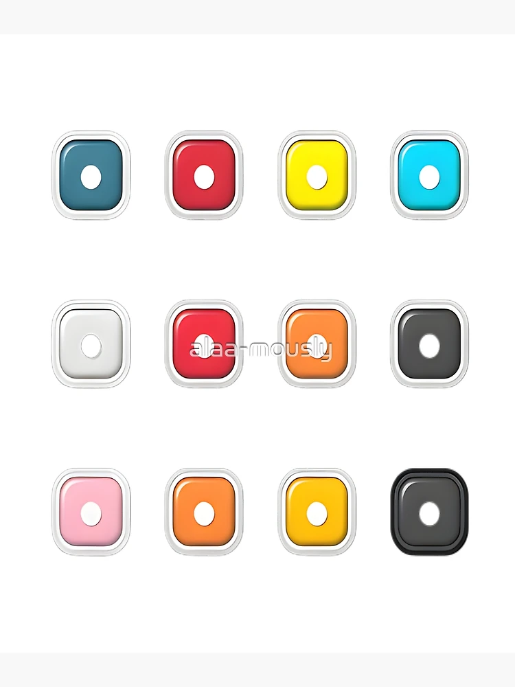Thumbnail 3 of 3, Poster, Colorful Button Collection designed and sold by alaa-mously.