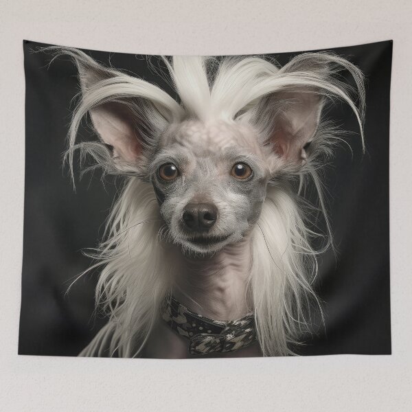 Item preview, Chinese Crested Dog 01 designed and sold by Elisabeth Lucas.