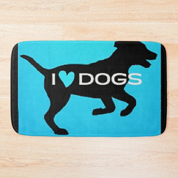 Artikelvorschau, Ich liebe Hunde in Schwarz und Blau entworfen und verkauft von gleefulme.