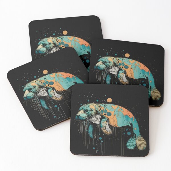 Item preview, Manatee in watercolor style designed and sold by SandbarTees.