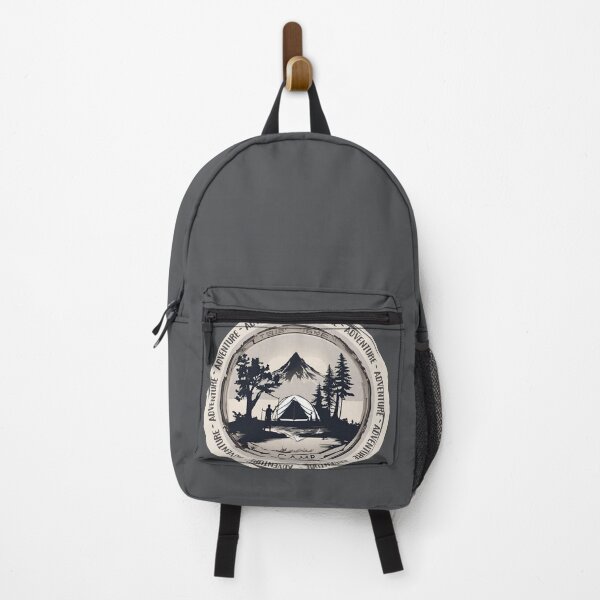 Item preview, T-shirt with camping and adventure print designed and sold by PlkDesign.