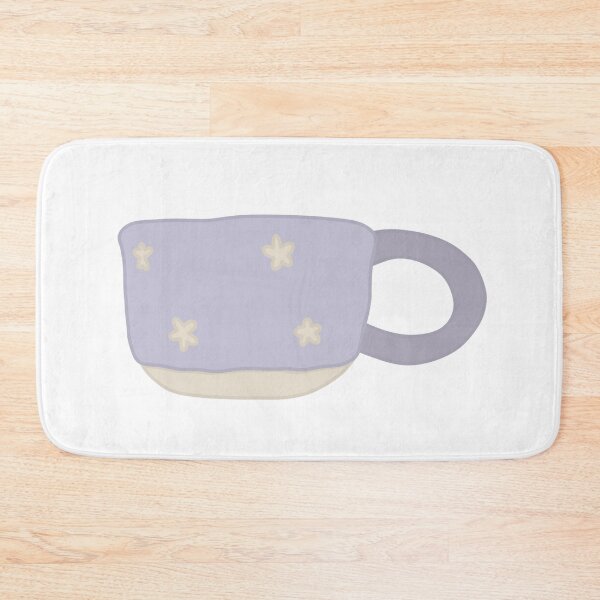 Item preview, Purple ceramic flower mug designed and sold by Happyclayco.