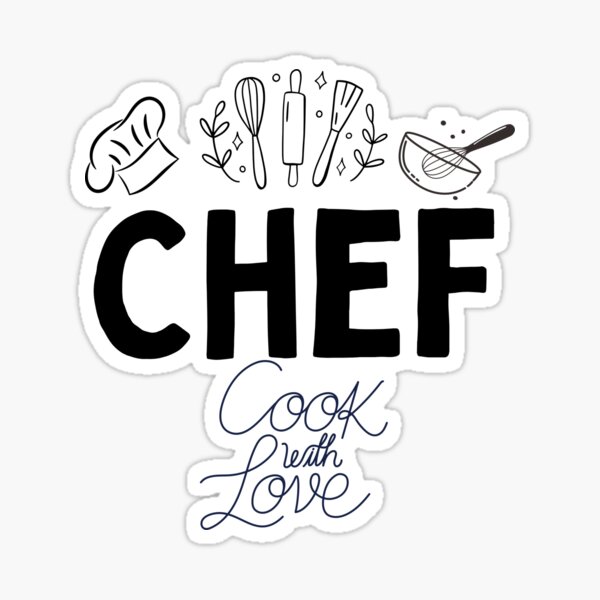 Item preview, Chef cook with love designed and sold by Linda La Guardia.