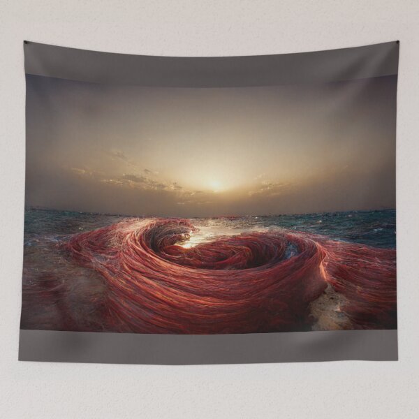 Item preview, Crimson Vortex: Unraveling the Mysteries of Blood in the Sea designed and sold by DaniFantasy.