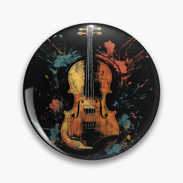 Item preview, A Cool Street Art Distressed Vintage Violin Black designed and sold by GVRDesign.