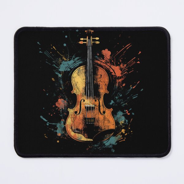 Item preview, A Cool Street Art Distressed Vintage Violin Black designed and sold by GVRDesign.
